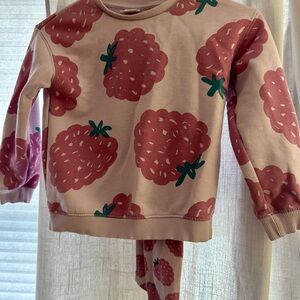 Zara Kids Berry Pattern Sweatsuit